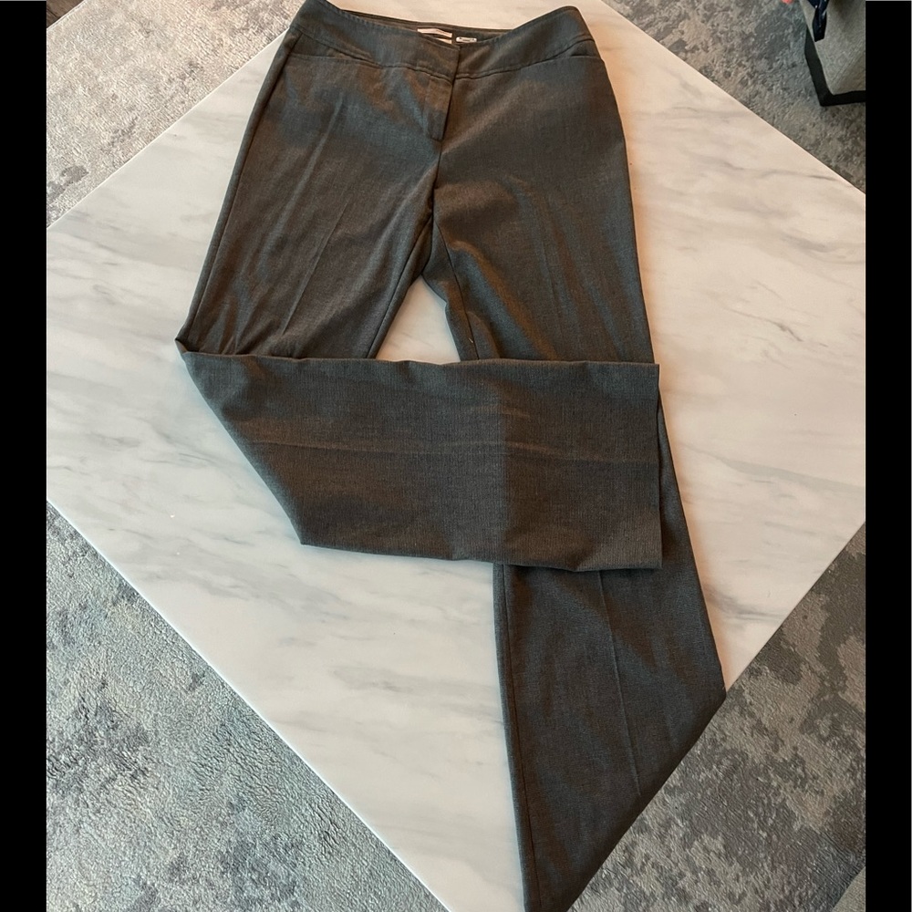 Halogen Taylor Fit Dress Pants. Gray.